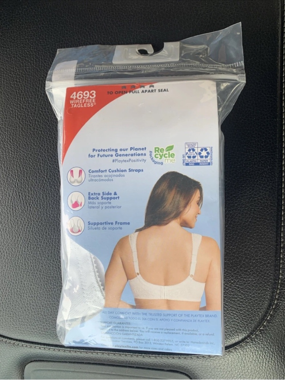 Playtex 18 Hour Ultimate Shoulder Comfort Bra - White 40DD - Picture 4 of 6